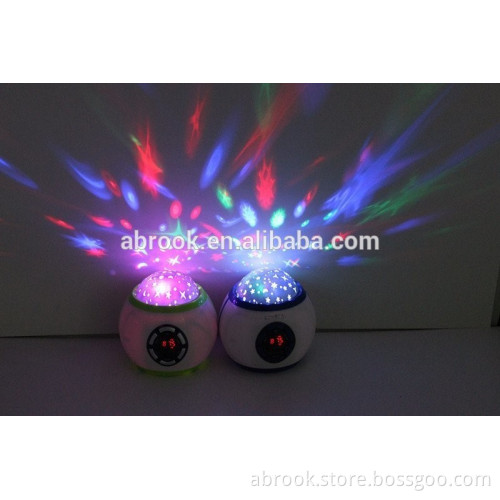 Mini portable led speaker lights support usb flash drive fm radio and EQ function